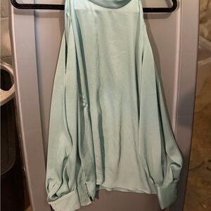 1. State Light Mint Green Cold-Shoulder Blouse